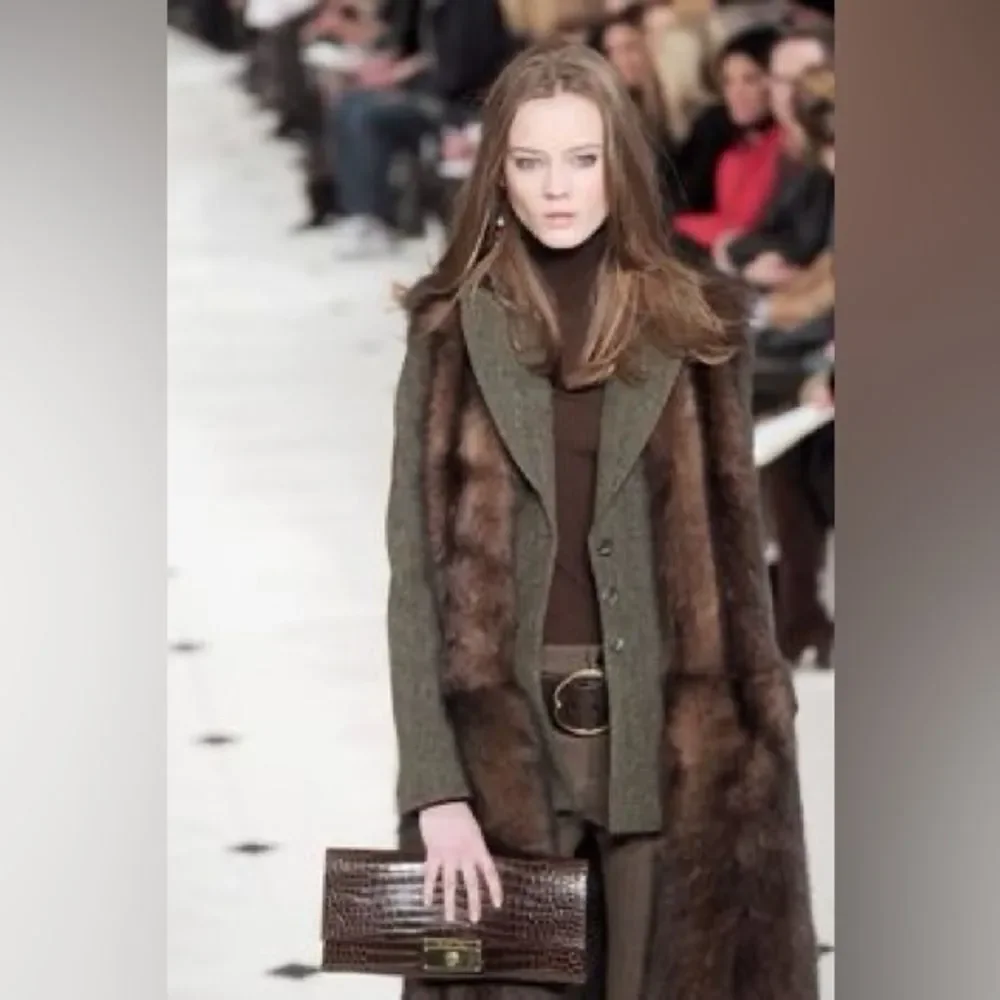 Ralph Lauren Collection * 2010 Sable Brown Lamb Shearling Gilet Silvie Vest - Picture 6 of 17